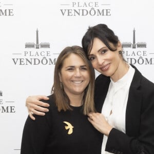 Exclusif - Valérie Bénaïm, Géraldine Maillet - Présentation à l'Hotel Ritz, de la collection de Joaillerie de la marque Place Vendôme, dessinée par G.Maillet à Paris le 9 mars 2022. © Jack Tribeca / Bestimage 