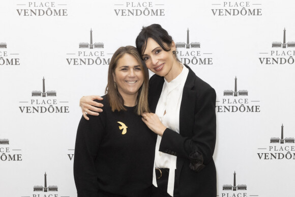 Exclusif - Valérie Bénaïm, Géraldine Maillet - Présentation à l'Hotel Ritz, de la collection de Joaillerie de la marque Place Vendôme, dessinée par G.Maillet à Paris le 9 mars 2022. © Jack Tribeca / Bestimage 