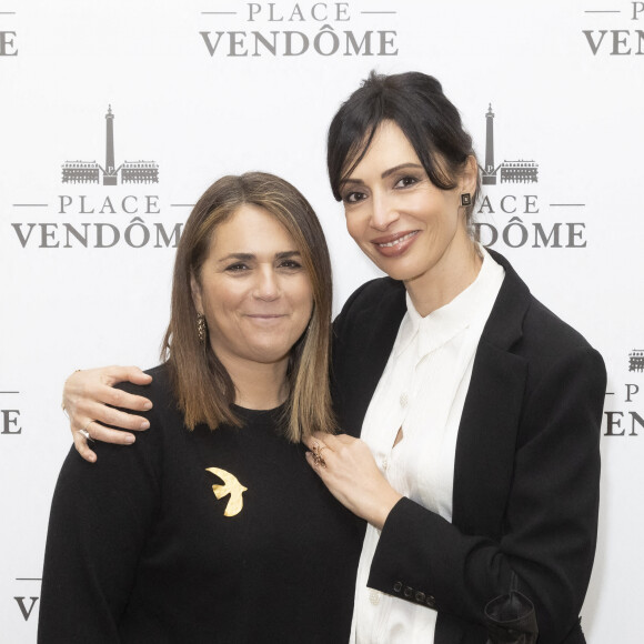 Exclusif - Valérie Bénaïm, Géraldine Maillet - Présentation à l'Hotel Ritz, de la collection de Joaillerie de la marque Place Vendôme, dessinée par G.Maillet à Paris. © Jack Tribeca / Bestimage 
