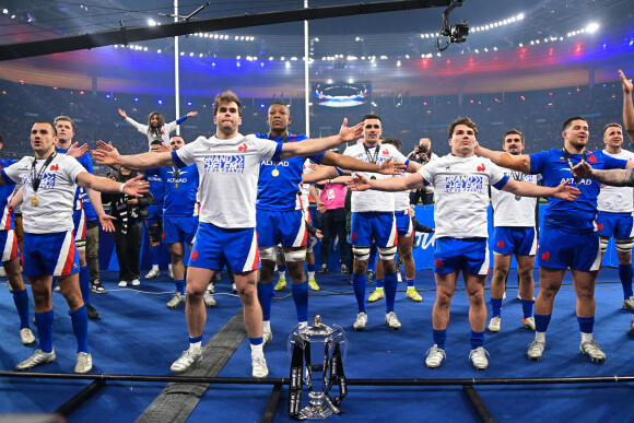 La France a battu l'Angleterre et remporté le Tournoi des Six Nations au Stade de France. Saint-Denis, le 19 mars 2022. © Federico Pestellini/Panoramic/Bestimage