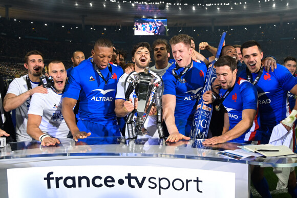 La France a battu l'Angleterre et remporté le Tournoi des Six Nations au Stade de France. Saint-Denis, le 19 mars 2022. © Federico Pestellini/Panoramic/Bestimage