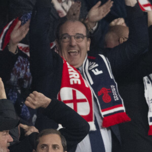 Le Premier Ministre Jean Castex assiste à la rencontre de rugby opposant la France à l'Angleterre, au stade de France, dans le cadre du Tournoi des Six Nations. Saint-Denis, le 19 mars 2022. © Cyril Moreau/Bestimage