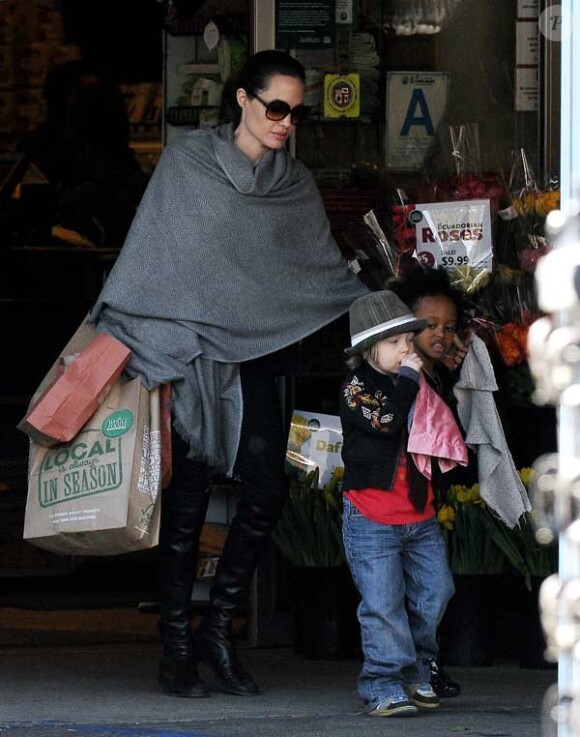 Angelina Jolie et ses filles Zahara et Shiloh