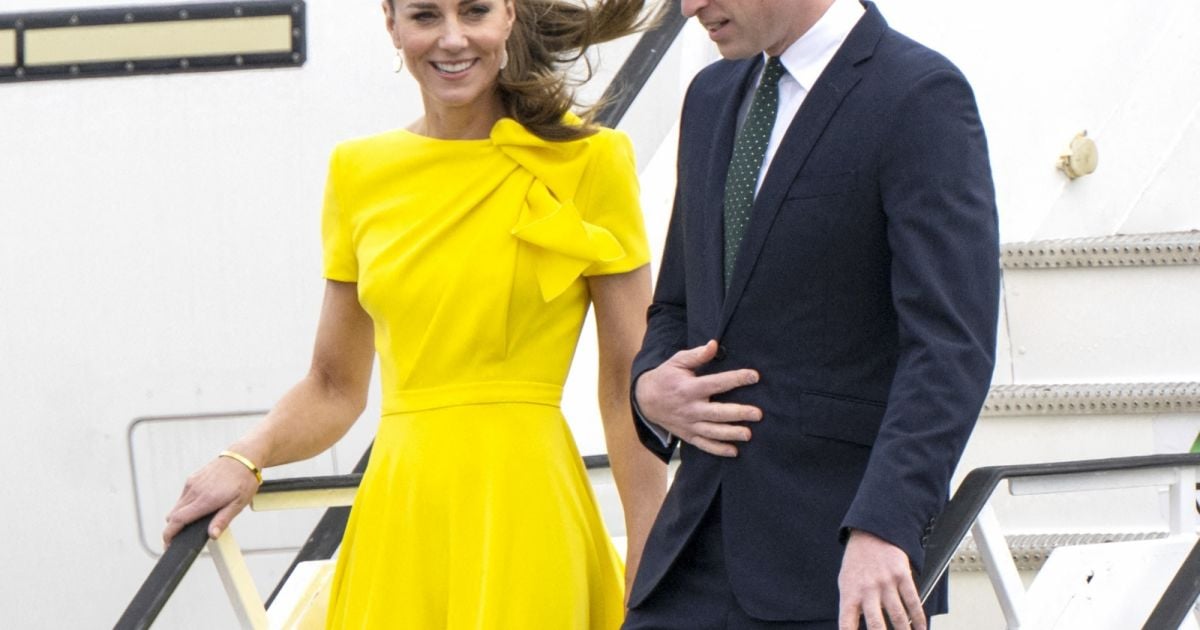 Kate Middleton schittert in Jamaicaanse kleuren en prins William heeft plezier in de bobslee