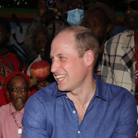 Le prince William et Kate Middleton visitent Trench Town, le berceau du reggae à Kingston, en Jamaïque. Le 22 mars 2022.