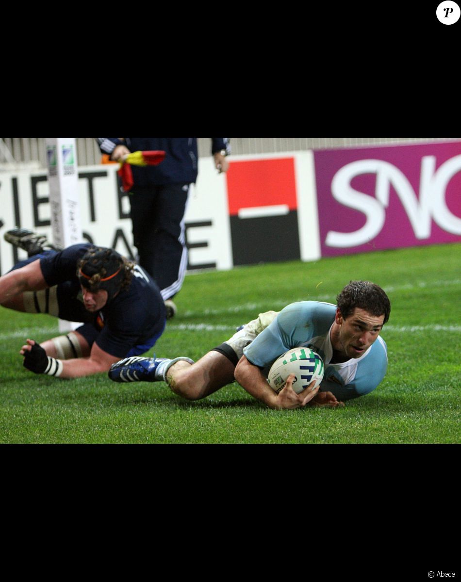 Federico Martin Aramburu lors d'un match France - Argentine au Parc des Princes. Paris, le 19 octobre 2007.