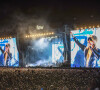 Miley Cyrus en concert lors du festival Lollapalooza en Argentine, le 19 mars 2022. 