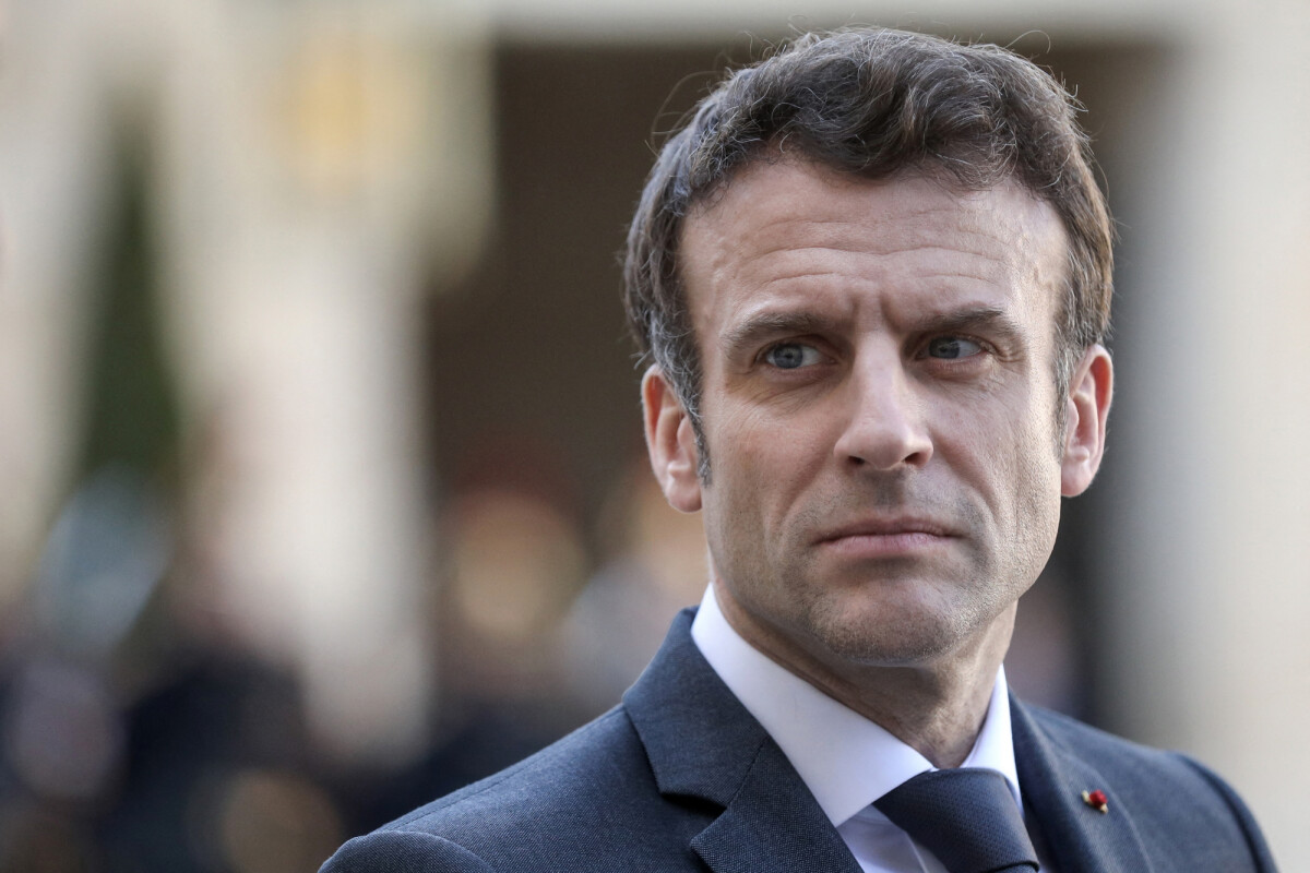 Photo : Le président de la République française, Emmanuel Macron recoit