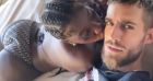 Aya Nakamura et Vladimir Boudnikoff profitent de vacances en amoureux au Mexique. Story Instagram du 23 mars 2022.