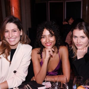 Exclusif - Laury Thilleman (Miss France 2011), Mélodie Vaxelaire et Chloé Lecareux assistent au dîner des "Femmes Culottées" Etam au Musée de la Monnaie à Paris le 22 mars 2022. © Rachid Bellak/Bestimage