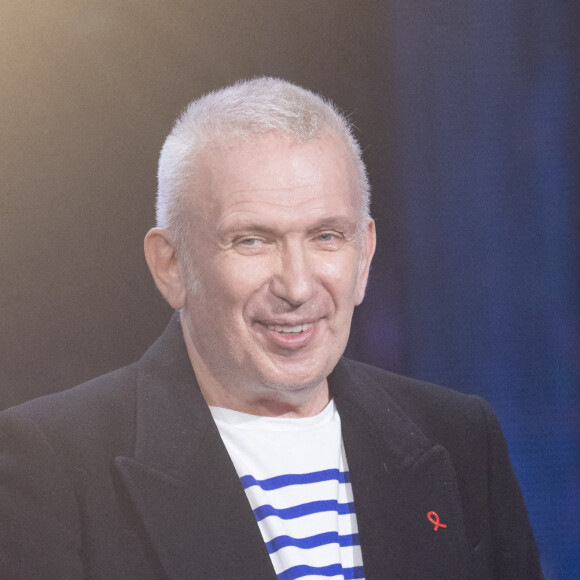 Jean-Paul Gaultier - Enregistrement de l'émission "Les stars chantent pour le Sidaction - 40 ans de chansons de Céline Dion" au Palais des Sports à Paris. Le 16 mars 2022 © Cyril Moreau-Coadic Guirec / Bestimage