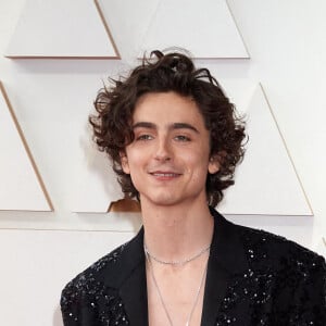 Timothée Chalamet au photocall de la 94ème édition de la cérémonie des Oscars à Los Angeles, le 27 mars 2022.