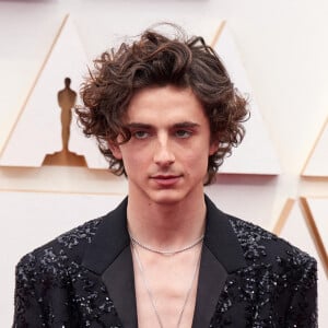 Timothee Chalamet au photocall de la 94ème édition de la cérémonie des Oscars à Los Angeles, le 27 mars 2022.