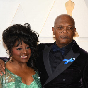 Samuel L. Jackson et son épouse Latanya Richardson - 94e édition de la cérémonie des Oscars à Los Angeles, le 27 mars 2022. © Kevin Sullivan via Zuma Press/Bestimage