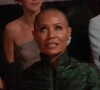 Will Smith et sa femme Jada Pinkett-Smith lorsque Chris Rock lance des blagues sur l'actrice durant les Oscars le 27 mars 2022. Il cible notamment l'alopécie dont souffre la comédienne