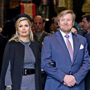 La reine Maxima et le roi Willem-Alexander des Pays-Bas - Service d'action de grâce en hommage au prince Philip, duc d'Edimbourg, à l'abbaye de Westminster à Londres