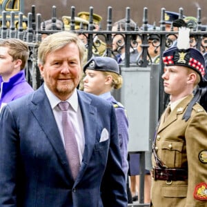 La princesse Beatrix des Pays-Bas, La reine Maxima et Le roi Willem-Alexander des Pays-Bas - Service d'action de grâce en hommage au prince Philip, duc d'Edimbourg, à l'abbaye de Westminster à Londres, le 29 mars 2022.