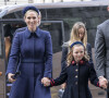 Zara et Mike Tindall avec leur fille Mia - Service d'action de grâce en hommage au prince Philip, duc d'Edimbourg, à l'abbaye de Westminster à Londres.