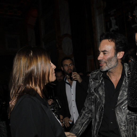 Carine Roitfeld, Anthony Delon et sa compagne Sveva Alviti - Soirée CR x Redemption à l'hôtel Crillon à Paris le 28 février 2020. © Veeren Ramsamy - Christophe Clovis / Bestimage