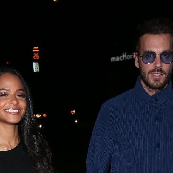 Exclusif - Christina Milian, Matt Pokora - Les célébrités arrivent à la soirée du 34 ème anniversaire d'Umar Kamani, PDG et co-fondateur de la marque de vêtements "Pretty Little Thing", à Los Angeles, le 21 mars 2022. 