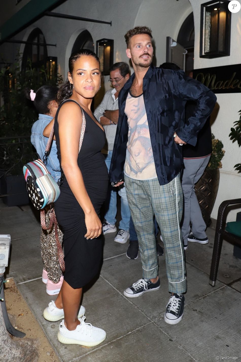 Christina Milian enceinte son compagnon Matt Pokora sont allés dîner dans le restaurant Madeo