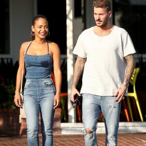 Info - Matt Pokora bientôt papa pour la première fois - Matt Pokora et sa compagne Christina Milian sont allés déjeuner en amoureux au restaurant Mauro à coté de Fred Segal à West Hollywood.