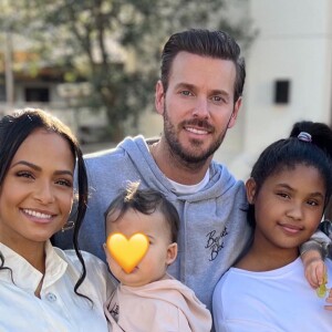 Christina Milian, sa fille Violet, M. Pokora et leurs fils Kenna et Isaiah