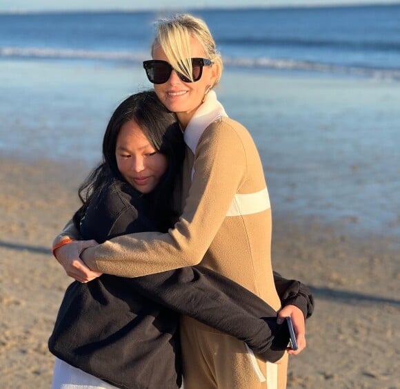 Laeticia Hallyday et sa fille Joy sur Instagram.