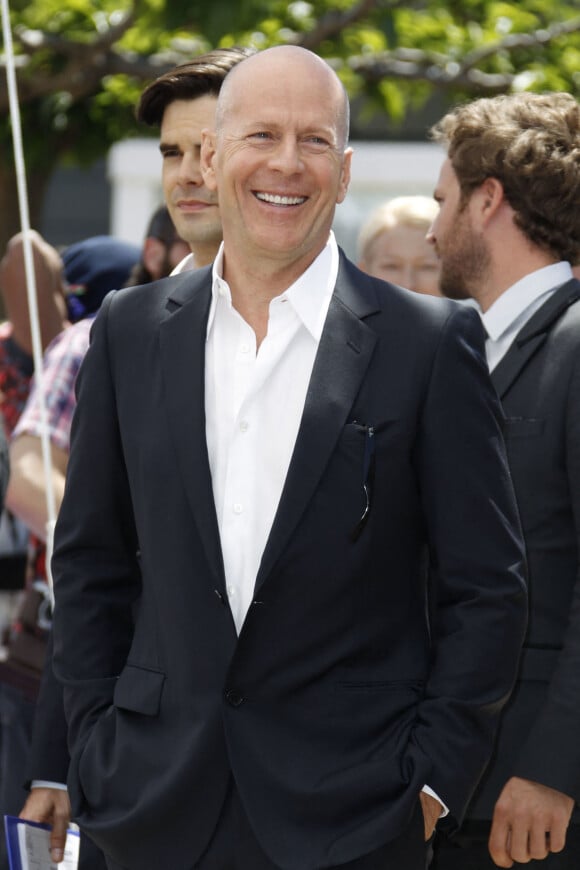 Bruce Willis - Photocall du film "Moonrise Kingdom" au Festival de Cannes 2012.