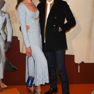 Natasha Andrews et son mari Pierre Niney - Avant-première du film "Les Bad Guys" au cinéma Publicis à Paris. Le 1er avril 2022. © Coadic Guirec / Bestimage