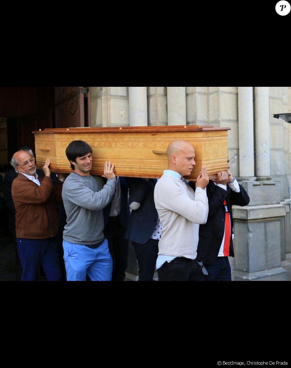 Obsèques de Federico Martin Aramburu (ancien rugbyman du Biarritz Olympique, tué par balles samedi 19 mars 2022 à Paris) en l'église Sainte-Eugénie à Biarritz, le 26 mars 2022.