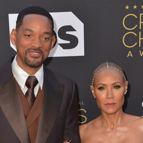 Jada Pinkett Smith, Will Smith au photocall de la cérémonie de la 27ème édition des Critics Choice Awards à Los Angeles le 13 mars 2022. 