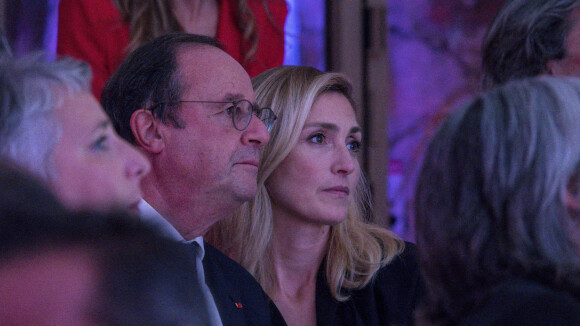 Exclusif - Julie Gayet marraine de la soirée et son compagnon François Hollande, ancien Président au diner de gala au profit de la lutte contre le cancer du sein organisée par l'association Courir pour elles au château de Chapeau Cornu à Vignieu dans l'Isère, France