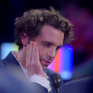 Mika sur le plateau de l'émission "Che Tempo Che Fa" à Milan, Italie. 