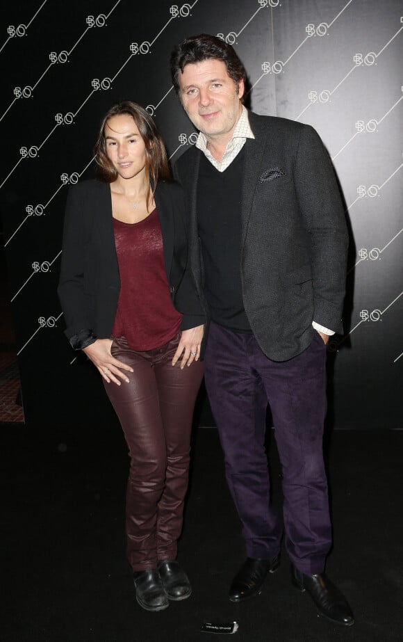 Vanessa Demouy et Philippe Lellouche - Inauguration du restaurant le 'B.O' a la Cite du Cinema a Saint-Denis le 10 octobre 2013. 