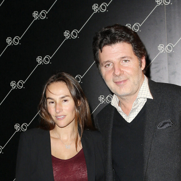 Vanessa Demouy et Philippe Lellouche - Inauguration du restaurant le 'B.O' a la Cite du Cinema a Saint-Denis le 10 octobre 2013. 