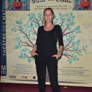 Vanessa Demouy à la générale de la pièce "La Clef de Gaïa" au théâtre des Mathurins à Paris, le 4 octobre 2017. © Giancarlo Gorassini/Bestimage