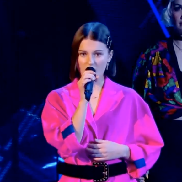 Vael et Lou Dassi de l'équipe de Florent Pagny s'affrontent lors des battles de "The Voice 11" - Émission du 9 avril 2022, TF1