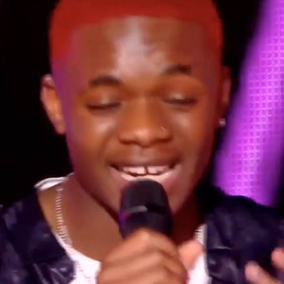 David, Leeroy et Jérôme de l'équipe de Amel Bent s'affrontent lors des battles de "The Voice 11" - Émission du 9 avril 2022, TF1