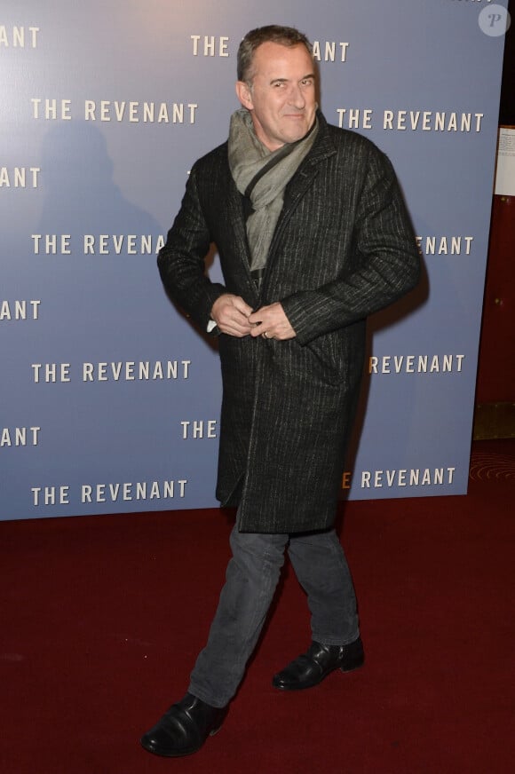 Christophe Dechavanne - Avant-première du film "The Revenant" au Grand Rex à Paris, le 18 janvier 2016. © Coadic Guirec/Bestimage 