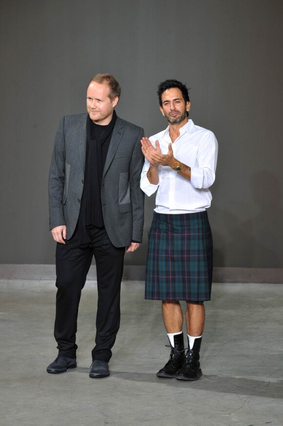 Marc Jacobs lors du défilé homme Louis-Vuitton Printemps-Eté 2010-2011