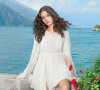 Deva Cassel, la fille de l'acteur Vincent Cassel et de l'actrice Monica Bellucci, dans la campagne du nouveau parfum de Dolce & Gabbana "Dolce Rose perfume" à l'hôtel Bellagio sur le lac de Côme 