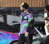 Chris Brown sur le tournage de son dernier clip vidéo à Los Angeles le 3 novembre 2011 