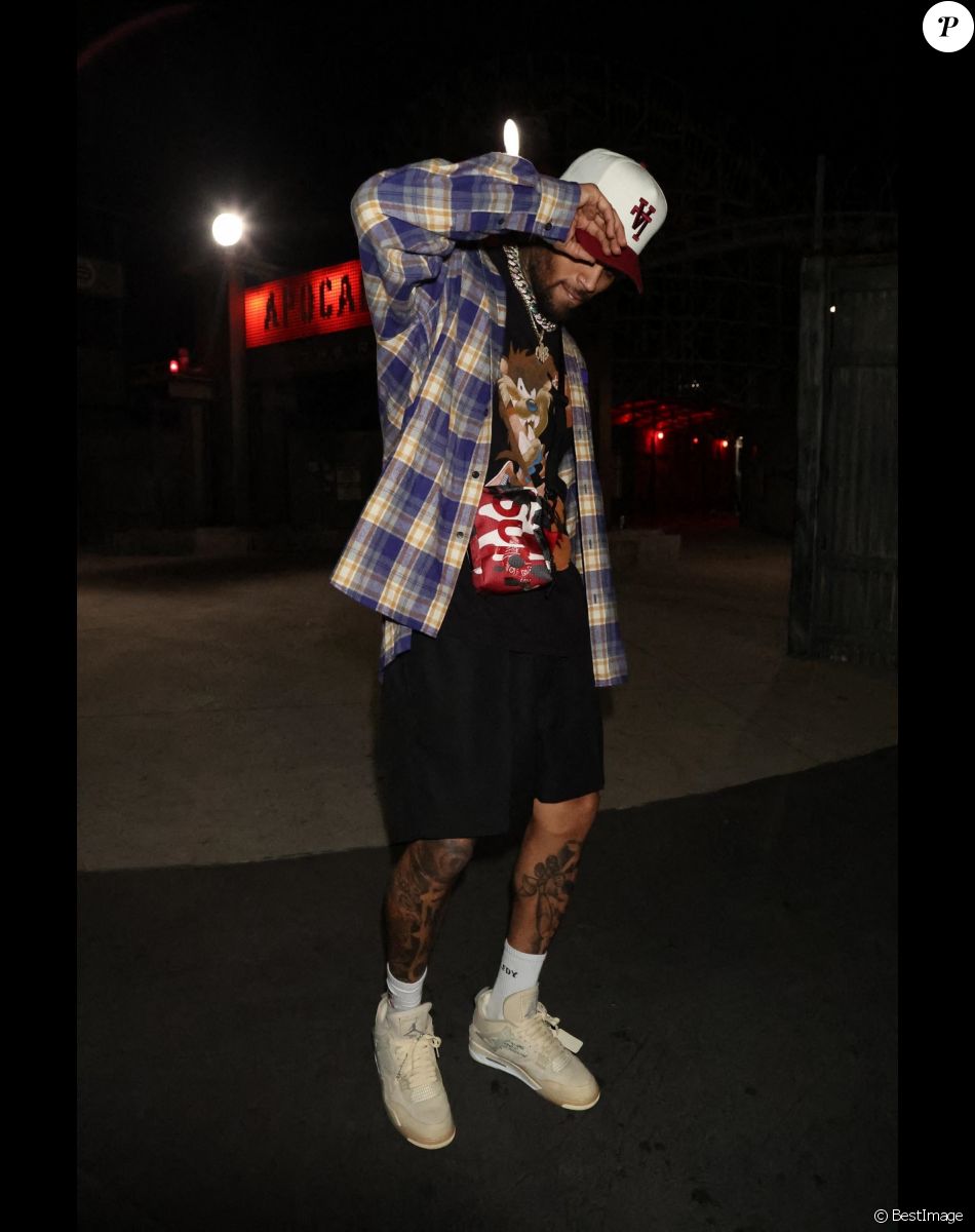 Chris Brown - Les personnalités assistent à la soirée pour la première de "Space Jame 2" à Valencia, le 29 juin 2021.