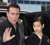 Nicolas Cage et sa femme Riko Shibata - Arrivées à la première du film "Un talent en or massif" à New York City, New York, Etats-Unis, le 10 avril 2022. 