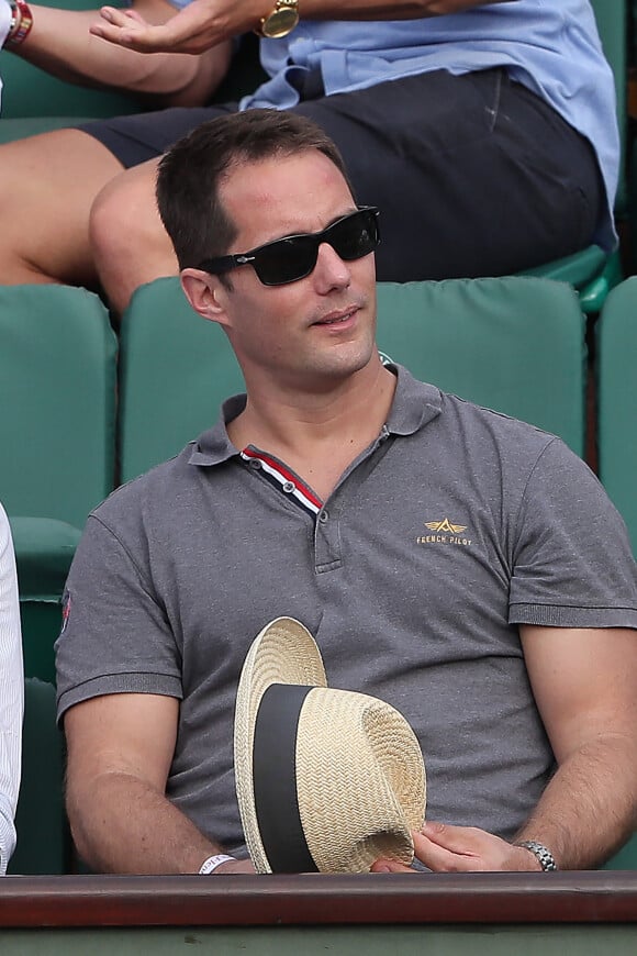 Thomas Pesquet dans les tribunes des internationaux de tennis de Roland Garros à Paris, France, le 3 juin 2018. © Dominique Jacovides - Cyril Moreau/Bestimage 