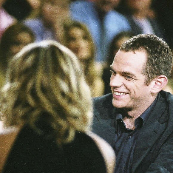 Céline Dion et Garou - Enregistrement de l'émission "Spéciale Céline Dion" sur TF1 à Paris. Le 17 mars 2002 © Patrick Carpentier / Bestimage 