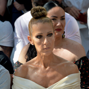 Celine Dion - Front row du Défilé de mode Haute-Couture Automne/Hiver 2019/2020 Alexandre Vauthier à Paris. Le 2 juillet 2019. © Veeren Ramsamy / Christophe Clovis / Bestimage 