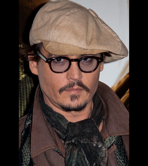 Johnny Depp, à Paris pour Rhum Express.