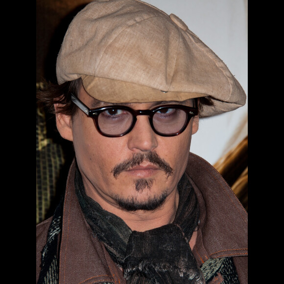 Johnny Depp, à Paris pour Rhum Express.